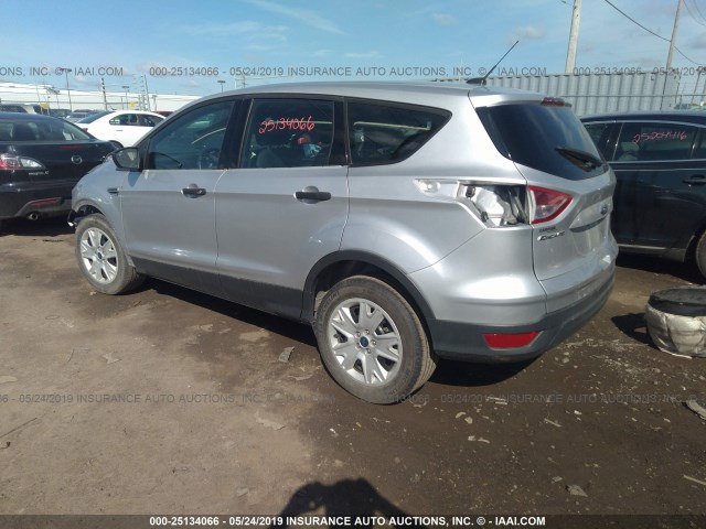 1FMCU0F75FUC73499 - 2015 FORD ESCAPE S SILVER photo 3