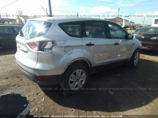 1FMCU0F75FUC73499 - 2015 FORD ESCAPE S SILVER photo 4