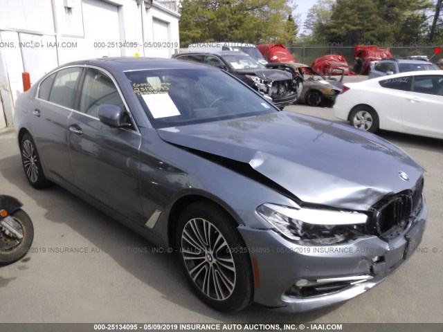 WBAJE7C5XJWC56635 - 2018 BMW 540 XI GRAY photo 1