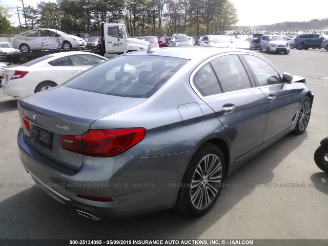 WBAJE7C5XJWC56635 - 2018 BMW 540 XI GRAY photo 4