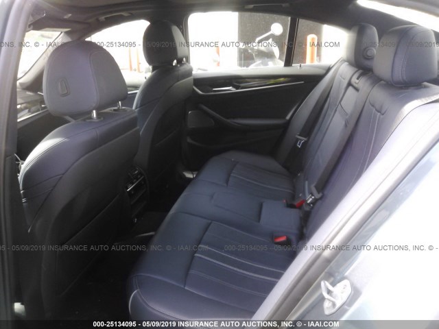 WBAJE7C5XJWC56635 - 2018 BMW 540 XI GRAY photo 8