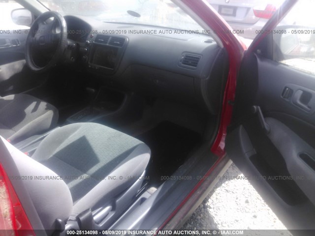 1HGEJ6224XL049717 - 1999 HONDA CIVIC DX RED photo 5
