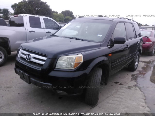 5FNYF28328B012336 - 2008 HONDA PILOT SE BLACK photo 2