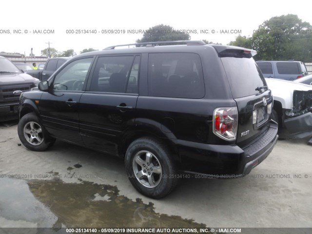 5FNYF28328B012336 - 2008 HONDA PILOT SE BLACK photo 3