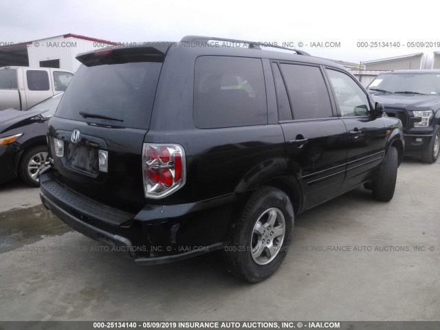 5FNYF28328B012336 - 2008 HONDA PILOT SE BLACK photo 4