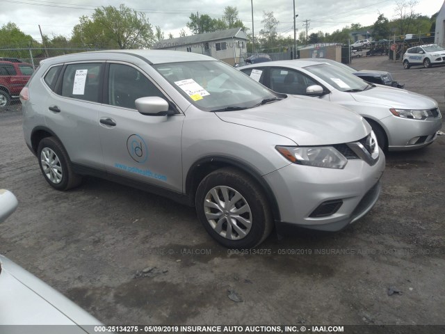 5N1AT2MV3GC812202 - 2016 NISSAN ROGUE S/SL/SV SILVER photo 1