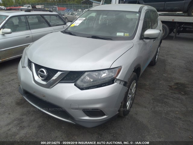 5N1AT2MV3GC812202 - 2016 NISSAN ROGUE S/SL/SV SILVER photo 6