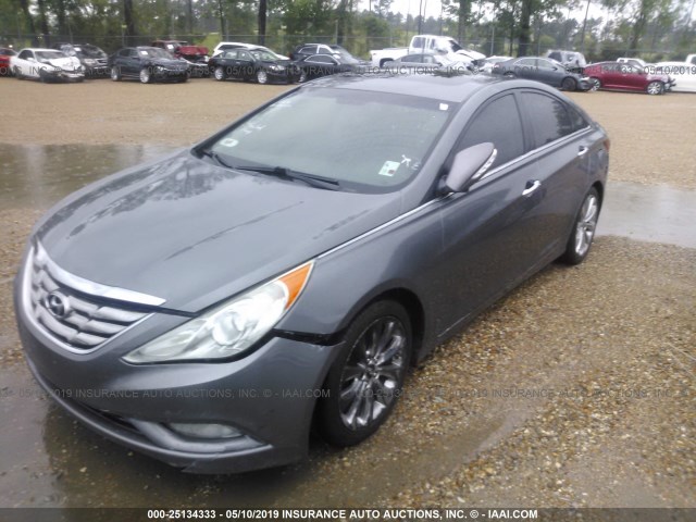 5NPEC4AB0BH236643 - 2011 HYUNDAI SONATA SE/LIMITED GRAY photo 2