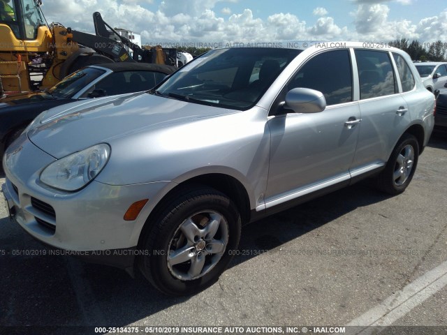 WP1AB29P64LA70373 - 2004 PORSCHE CAYENNE S SILVER photo 2