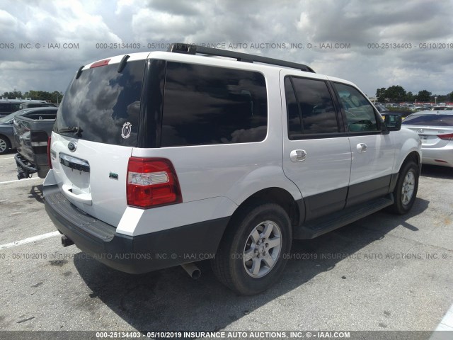 1FMJU1F51DEF30791 - 2013 FORD EXPEDITION XL WHITE photo 4