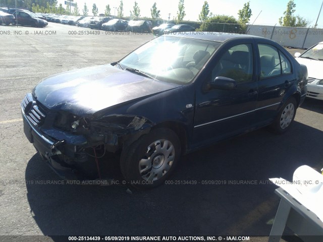 3VWRA69M75M015464 - 2005 VOLKSWAGEN JETTA GL BLUE photo 2