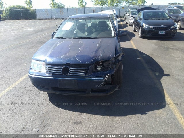 3VWRA69M75M015464 - 2005 VOLKSWAGEN JETTA GL BLUE photo 6