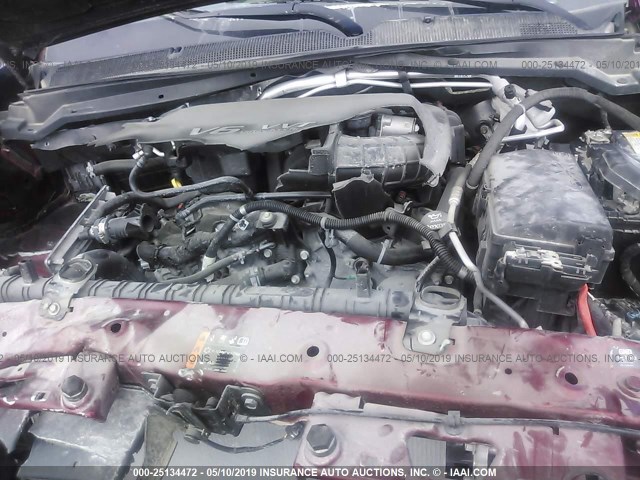 1GCGSCEN6J1237599 - 2018 CHEVROLET COLORADO LT BURGUNDY photo 10