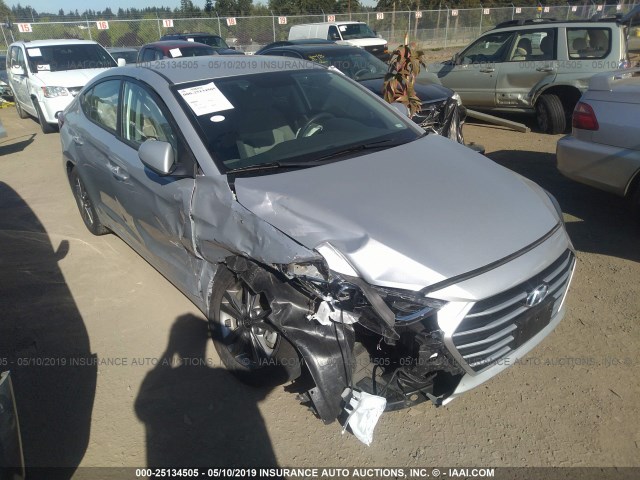 5NPD84LF5JH340069 - 2018 HYUNDAI ELANTRA SEL/VALUE/LIMITED SILVER photo 1