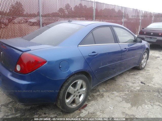 1G2ZH528654152658 - 2005 PONTIAC G6 GT BLUE photo 4