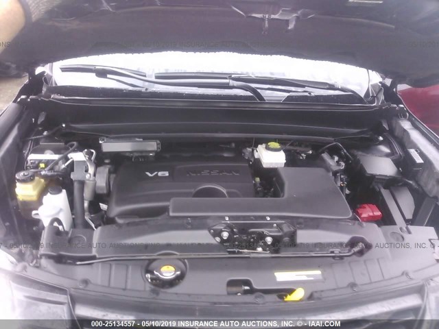 5N1DR2MN5JC638331 - 2018 NISSAN PATHFINDER S/SV/SL/PLATINUM BLACK photo 10