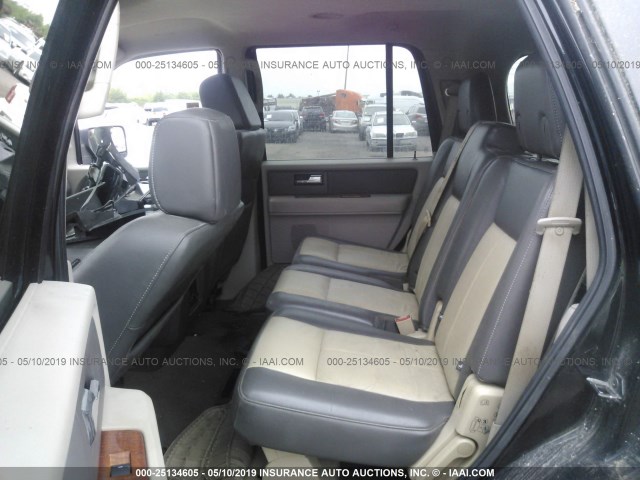 1FMFU15587LA51517 - 2007 FORD EXPEDITION XLT BLACK photo 8