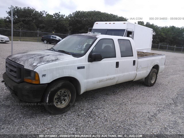 3FTSW30L21MA31655 - 2001 FORD F350 SRW SUPER DUTY WHITE photo 2