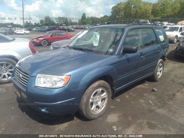 JF1SG63677H740122 - 2007 SUBARU FORESTER 2.5X/SPORTS 2.5X BLUE photo 2