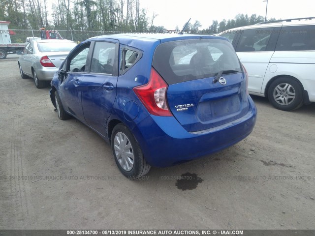 3N1CE2CP6FL352470 - 2015 NISSAN VERSA NOTE S/S PLUS/SV/SL/SR BLUE photo 3