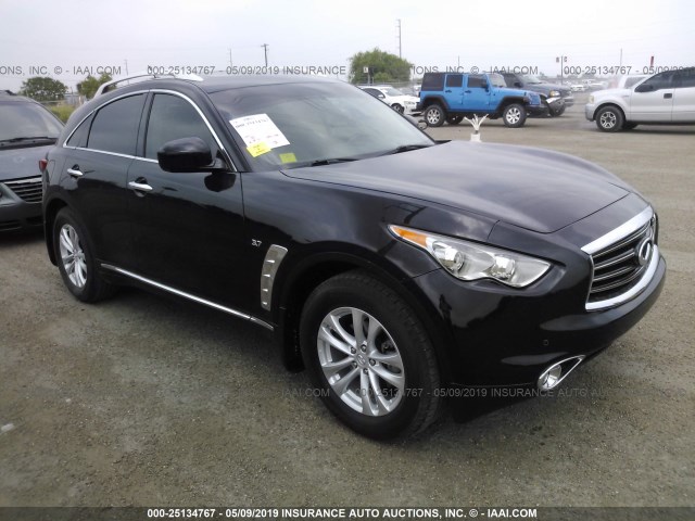 JN8CS1MU6EM451349 - 2014 INFINITI QX70 BLACK photo 1