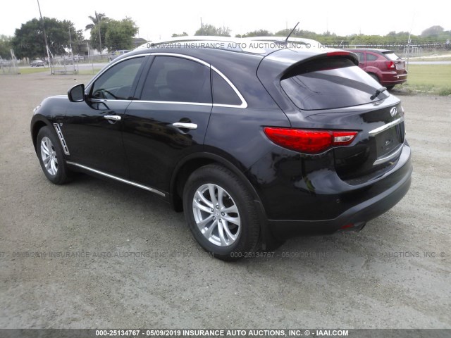 JN8CS1MU6EM451349 - 2014 INFINITI QX70 BLACK photo 3