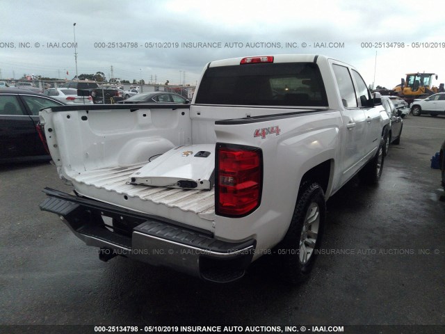 3GCUKREC2FG528324 - 2015 CHEVROLET SILVERADO K1500 LT WHITE photo 4