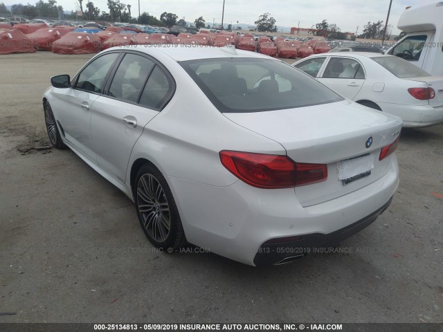 WBAJE5C56JWA95804 - 2018 BMW 540 I WHITE photo 3