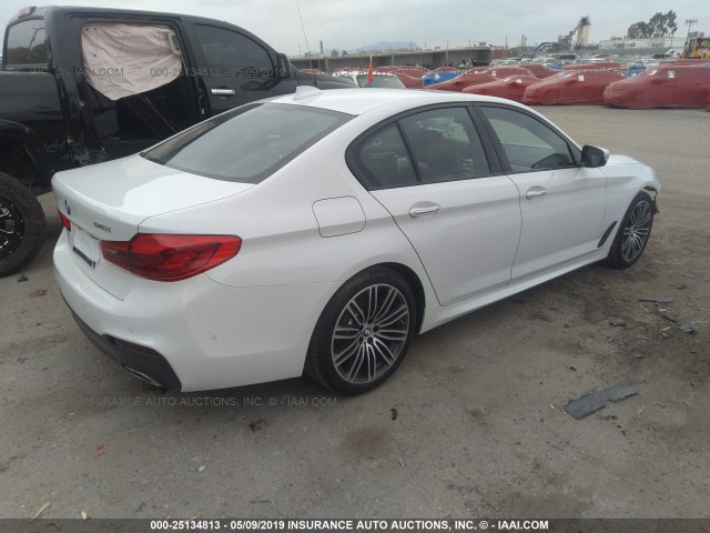 WBAJE5C56JWA95804 - 2018 BMW 540 I WHITE photo 4