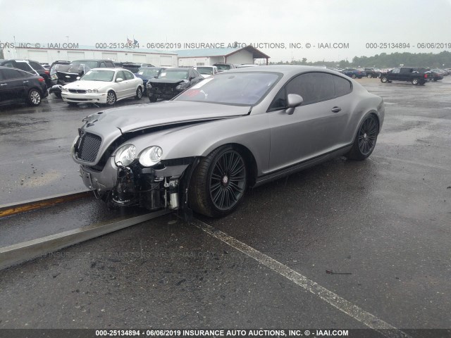 SCBCR63W85C028336 - 2005 BENTLEY CONTINENTAL GT GRAY photo 2