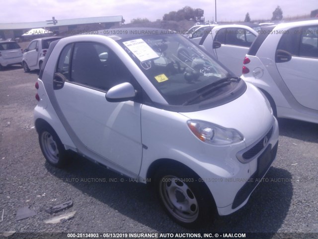 WMEEJ9AA4FK827867 - 2015 SMART FORTWO ELECTRIC WHITE photo 1