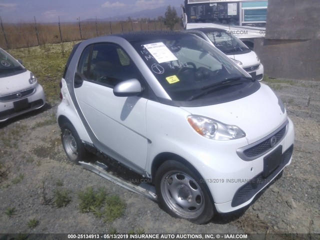 WMEEJ9AA8FK827600 - 2015 SMART FORTWO ELECTRIC WHITE photo 1