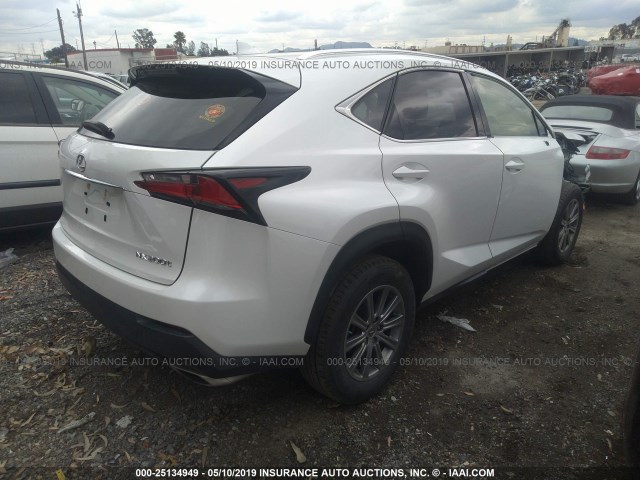 JTJYARBZ4H2069948 - 2017 LEXUS NX 200T/BASE/F SPORT WHITE photo 4