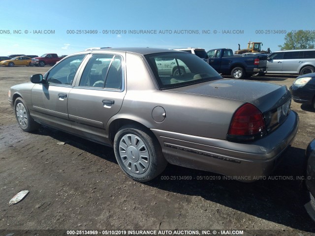 2FAFP71W27X143499 - 2007 FORD CROWN VICTORIA POLICE INTERCEPTOR TAN photo 3