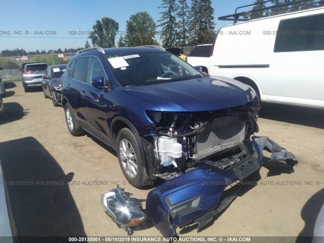 KNMAT2MVXKP517197 - 2019 NISSAN ROGUE S/SV BLUE photo 1