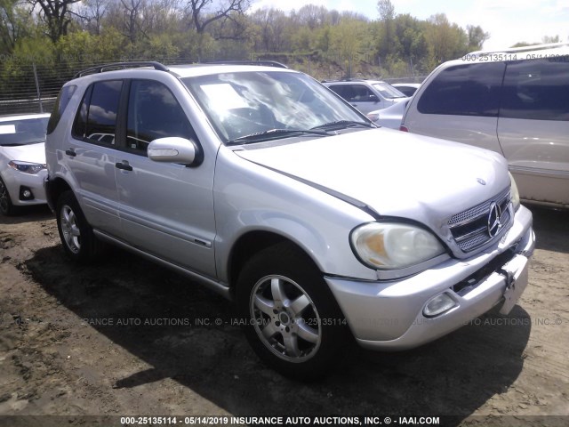 4JGAB57EX3A405449 - 2003 MERCEDES-BENZ ML 350 SILVER photo 1