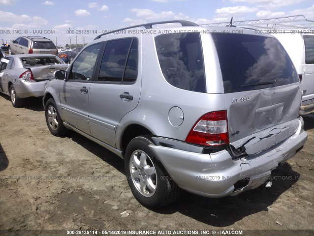 4JGAB57EX3A405449 - 2003 MERCEDES-BENZ ML 350 SILVER photo 3