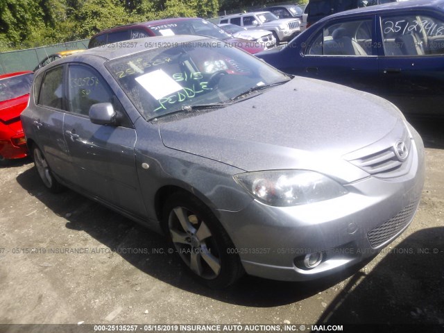 JM1BK144261517583 - 2006 MAZDA 3 HATCHBACK GRAY photo 1