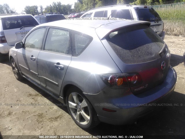 JM1BK144261517583 - 2006 MAZDA 3 HATCHBACK GRAY photo 3