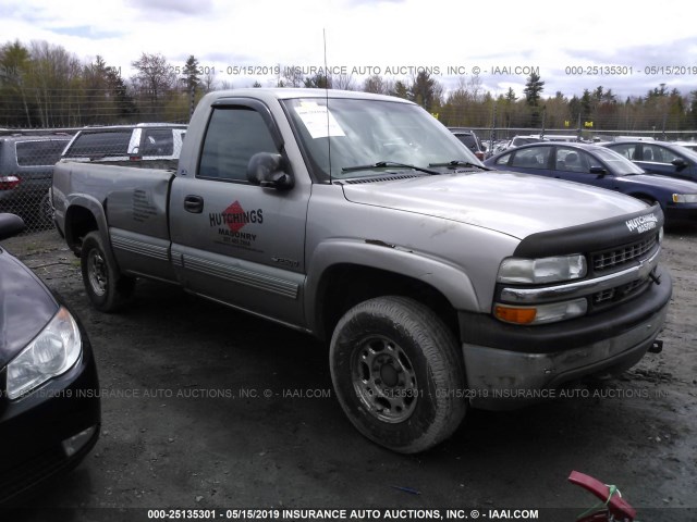 1GCGK24U0YE143966 - 2000 CHEVROLET SILVERADO K2500 GRAY photo 1