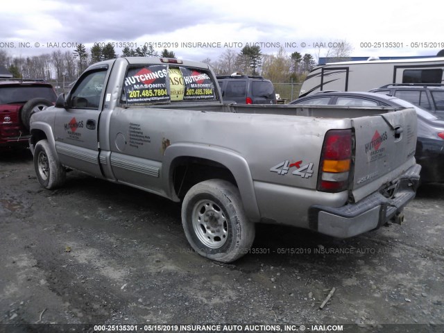 1GCGK24U0YE143966 - 2000 CHEVROLET SILVERADO K2500 GRAY photo 3