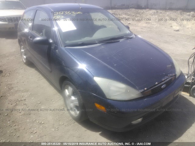 3FAFP31373R151556 - 2003 FORD FOCUS ZX3 Navy photo 1