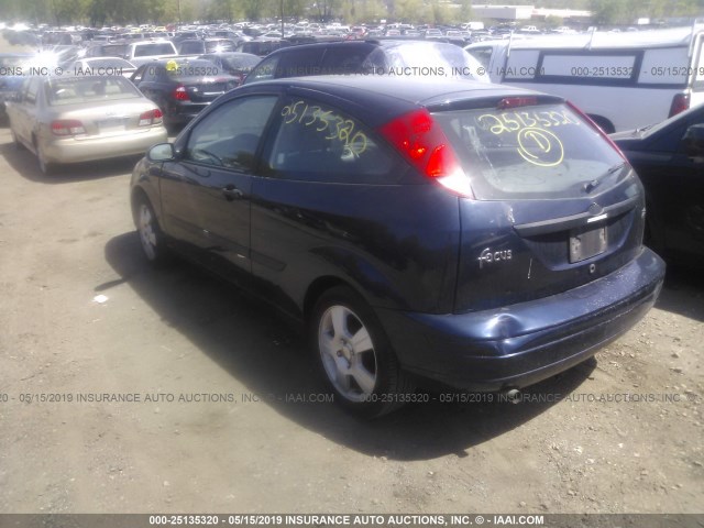 3FAFP31373R151556 - 2003 FORD FOCUS ZX3 Navy photo 3