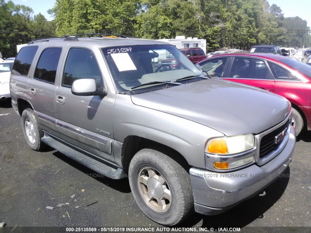 1GKEK13T11R173703 - 2001 GMC YUKON GRAY photo 1