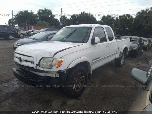 5TBRT38166S472845 - 2006 TOYOTA TUNDRA ACCESS CAB LIMITED WHITE photo 2