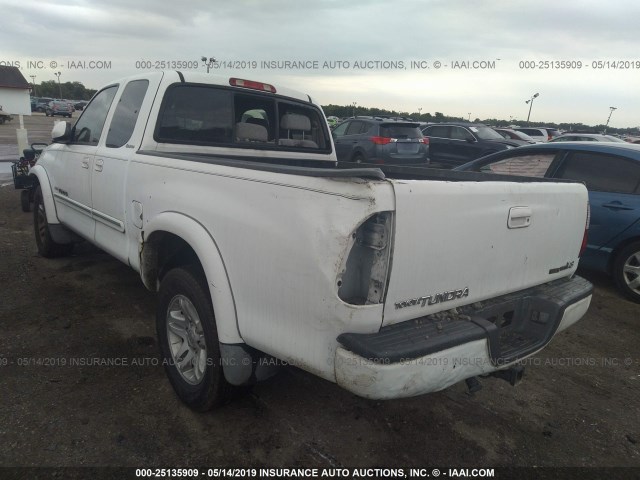 5TBRT38166S472845 - 2006 TOYOTA TUNDRA ACCESS CAB LIMITED WHITE photo 3