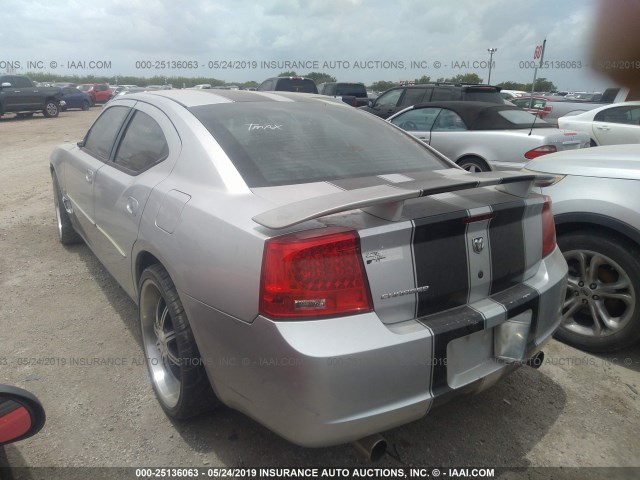 2B3KA43G86H310876 - 2006 DODGE CHARGER SE/SXT SILVER photo 3