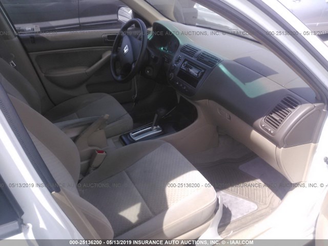 2HGES16355H609192 - 2005 HONDA CIVIC DX VP WHITE photo 5