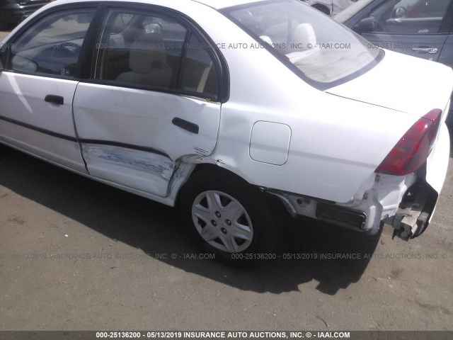 2HGES16355H609192 - 2005 HONDA CIVIC DX VP WHITE photo 6