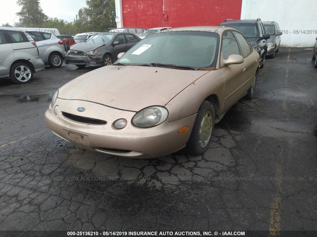 1FALP52UXVG281671 - 1997 FORD TAURUS GL GOLD photo 2